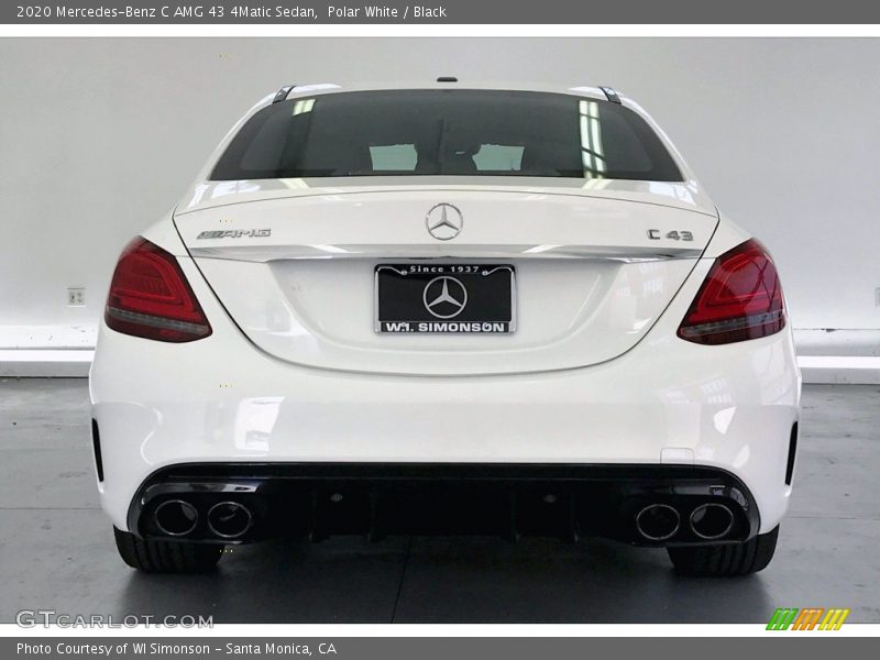 Polar White / Black 2020 Mercedes-Benz C AMG 43 4Matic Sedan