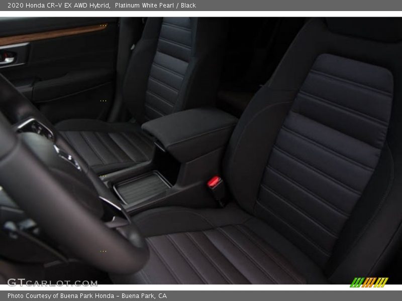 Platinum White Pearl / Black 2020 Honda CR-V EX AWD Hybrid