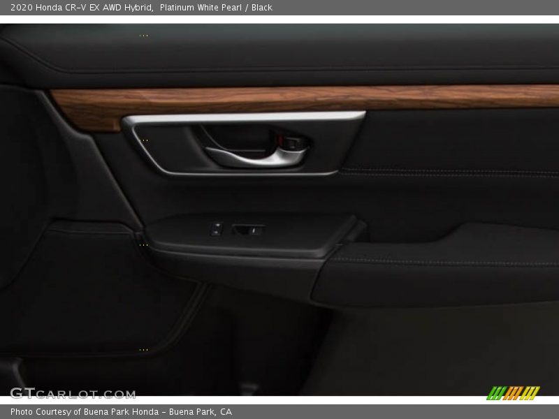 Platinum White Pearl / Black 2020 Honda CR-V EX AWD Hybrid