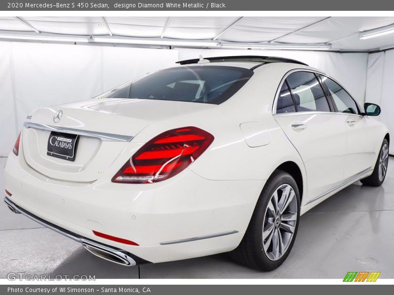designo Diamond White Metallic / Black 2020 Mercedes-Benz S 450 Sedan