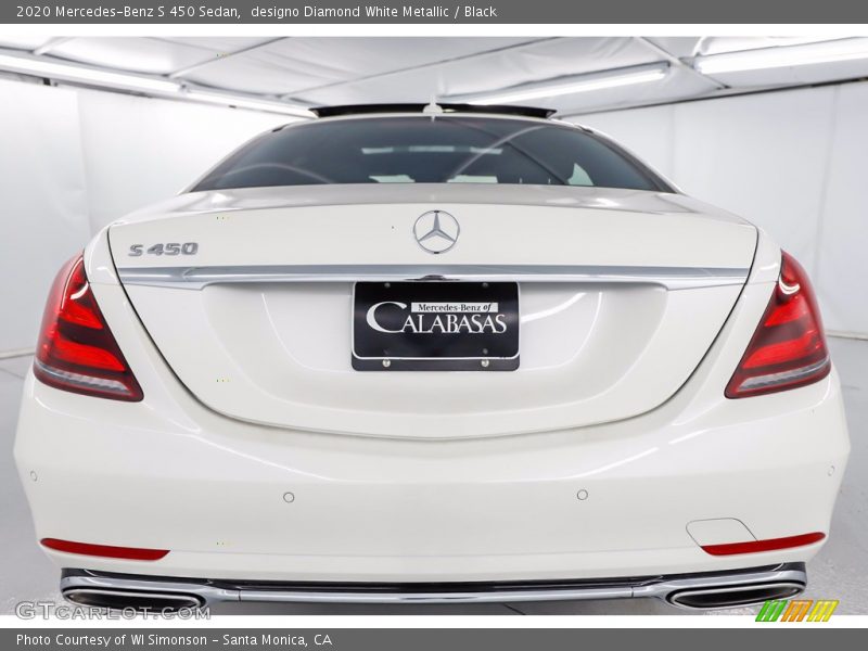 designo Diamond White Metallic / Black 2020 Mercedes-Benz S 450 Sedan