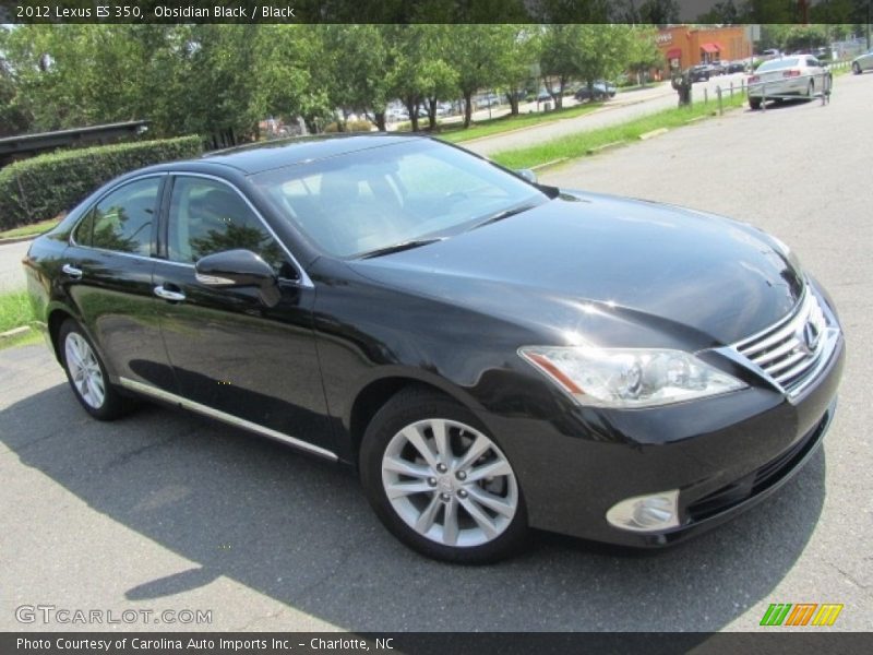 Obsidian Black / Black 2012 Lexus ES 350