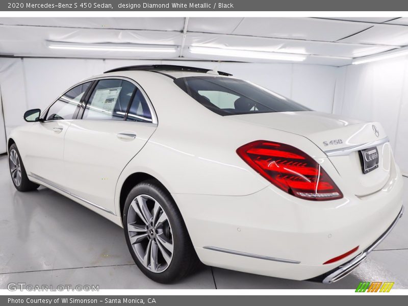 designo Diamond White Metallic / Black 2020 Mercedes-Benz S 450 Sedan