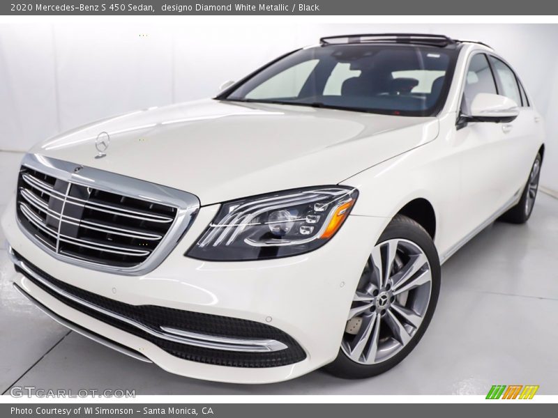 designo Diamond White Metallic / Black 2020 Mercedes-Benz S 450 Sedan