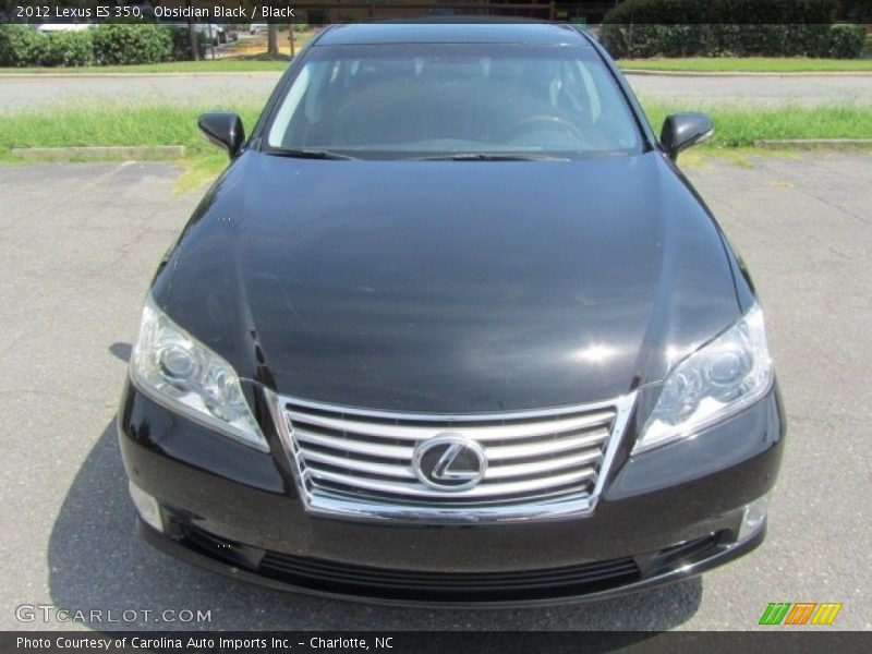 Obsidian Black / Black 2012 Lexus ES 350