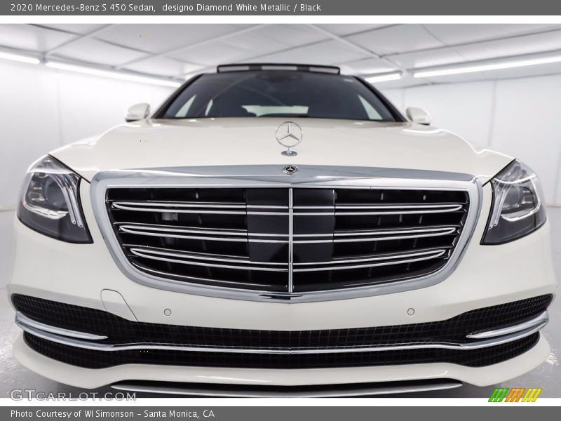 designo Diamond White Metallic / Black 2020 Mercedes-Benz S 450 Sedan