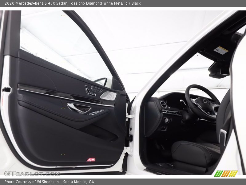 designo Diamond White Metallic / Black 2020 Mercedes-Benz S 450 Sedan