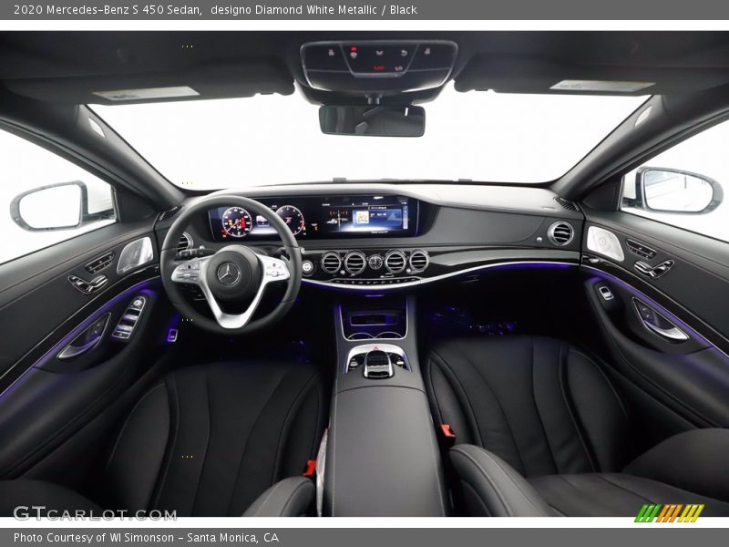 designo Diamond White Metallic / Black 2020 Mercedes-Benz S 450 Sedan