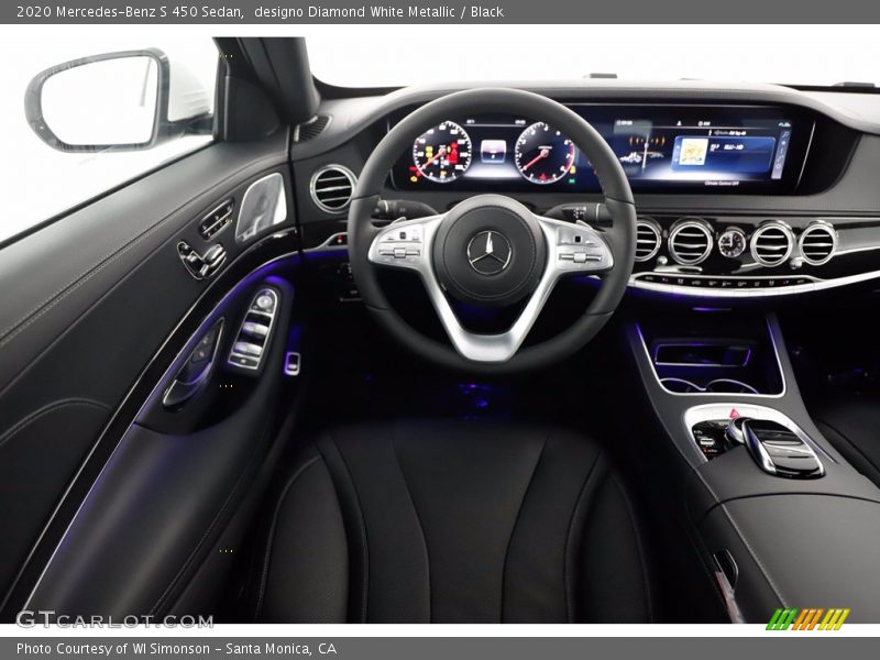 designo Diamond White Metallic / Black 2020 Mercedes-Benz S 450 Sedan