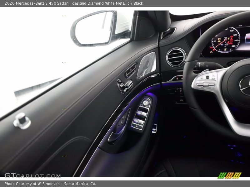 designo Diamond White Metallic / Black 2020 Mercedes-Benz S 450 Sedan