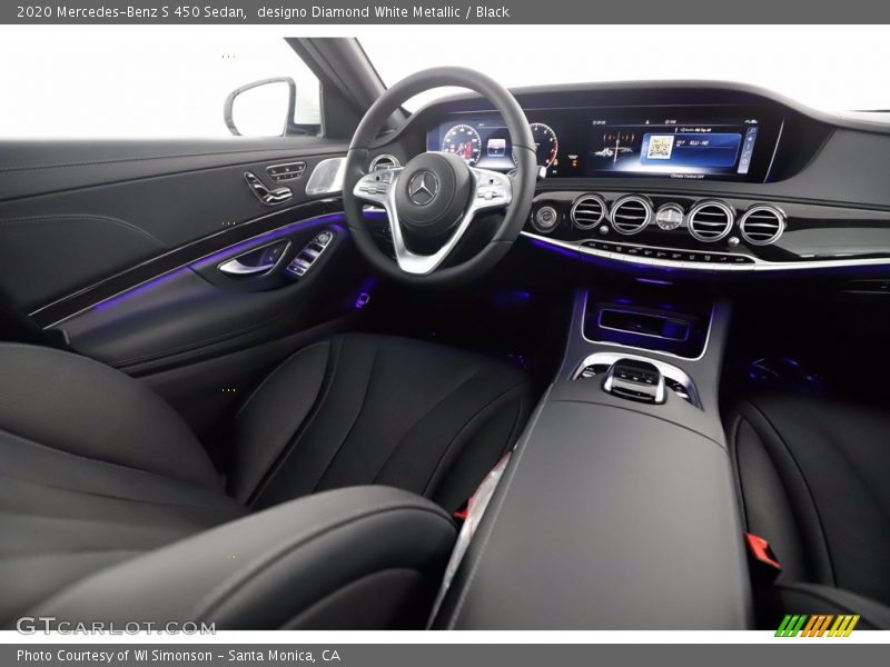 designo Diamond White Metallic / Black 2020 Mercedes-Benz S 450 Sedan