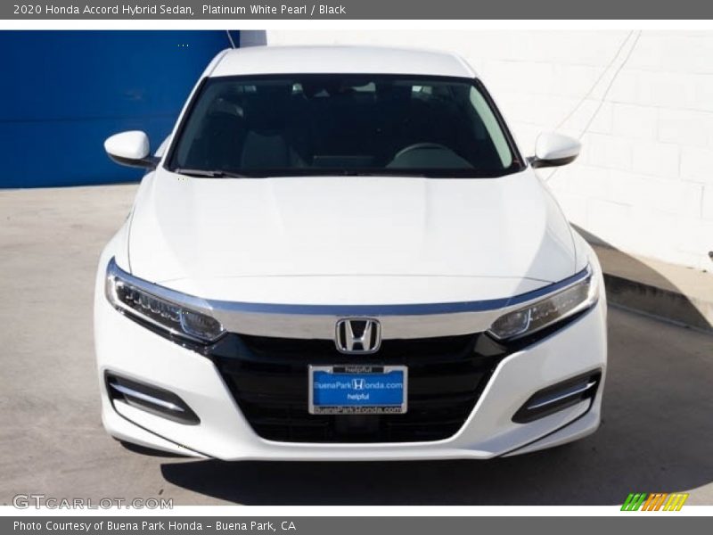 Platinum White Pearl / Black 2020 Honda Accord Hybrid Sedan