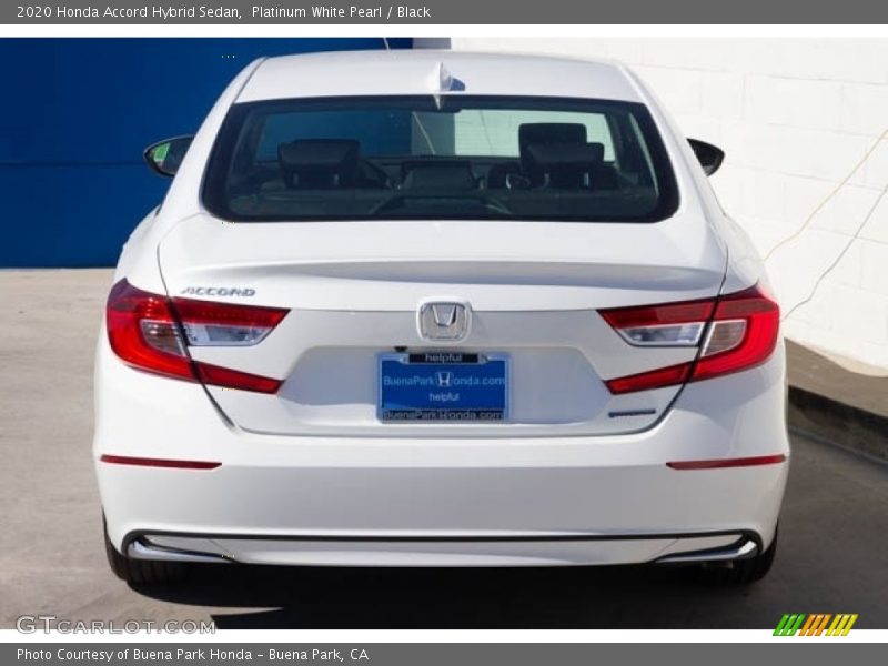 Platinum White Pearl / Black 2020 Honda Accord Hybrid Sedan