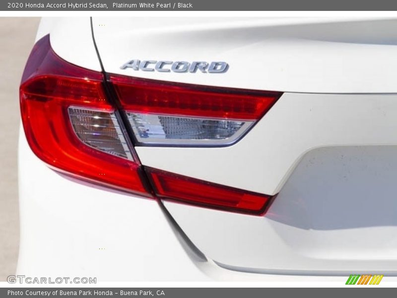 Platinum White Pearl / Black 2020 Honda Accord Hybrid Sedan