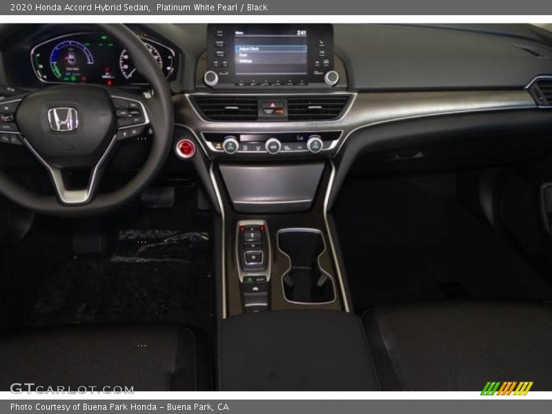 Platinum White Pearl / Black 2020 Honda Accord Hybrid Sedan