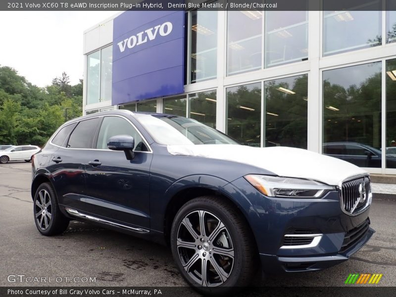 Front 3/4 View of 2021 XC60 T8 eAWD Inscription Plug-in Hybrid