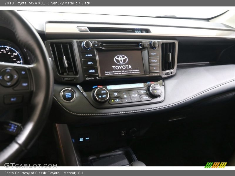 Silver Sky Metallic / Black 2018 Toyota RAV4 XLE