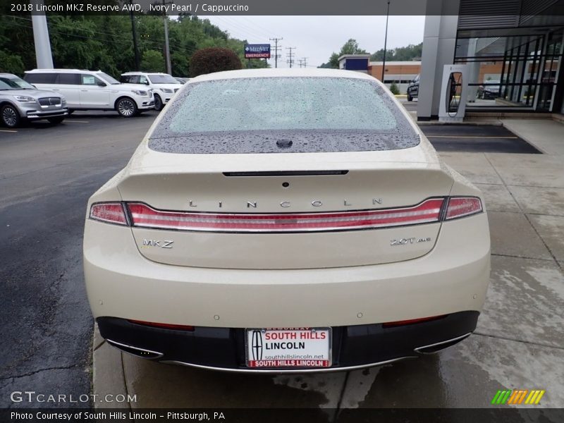 Ivory Pearl / Cappuccino 2018 Lincoln MKZ Reserve AWD