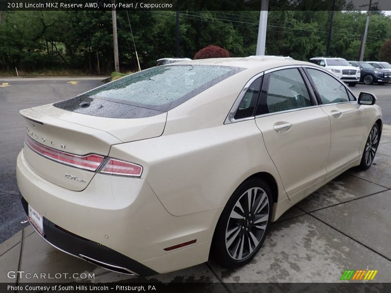 Ivory Pearl / Cappuccino 2018 Lincoln MKZ Reserve AWD