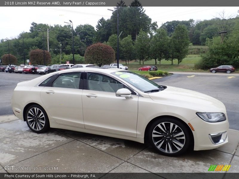 Ivory Pearl / Cappuccino 2018 Lincoln MKZ Reserve AWD