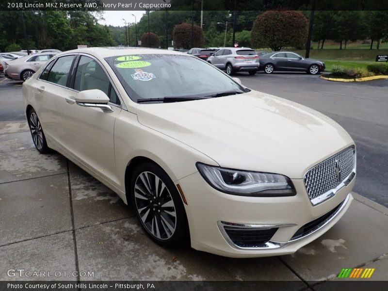 Ivory Pearl / Cappuccino 2018 Lincoln MKZ Reserve AWD