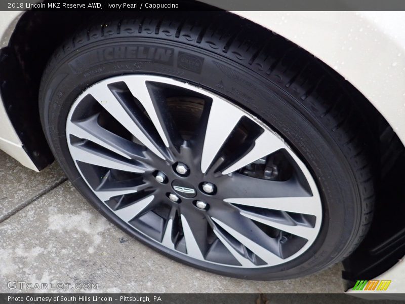Ivory Pearl / Cappuccino 2018 Lincoln MKZ Reserve AWD