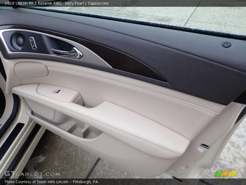 Ivory Pearl / Cappuccino 2018 Lincoln MKZ Reserve AWD