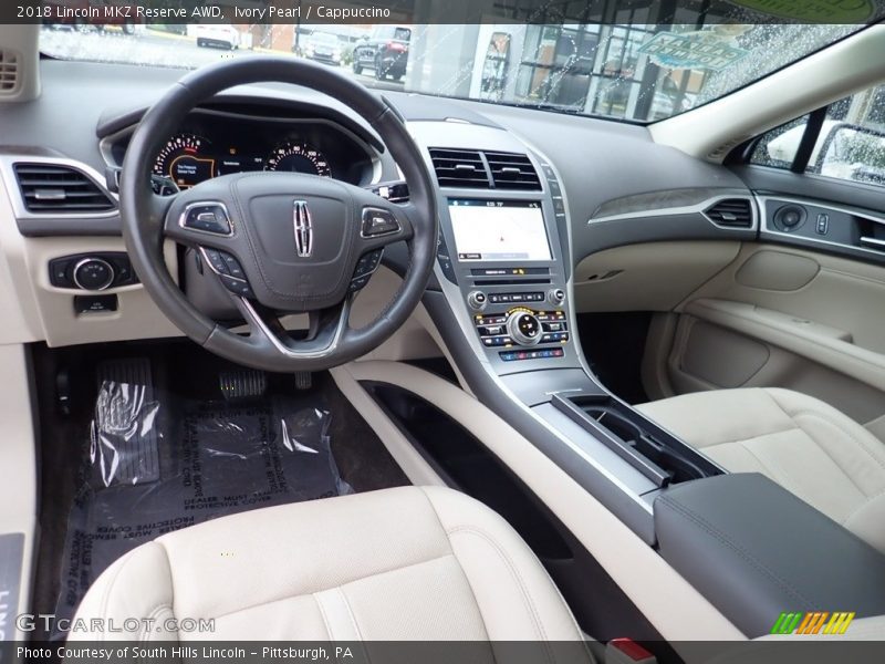 Ivory Pearl / Cappuccino 2018 Lincoln MKZ Reserve AWD