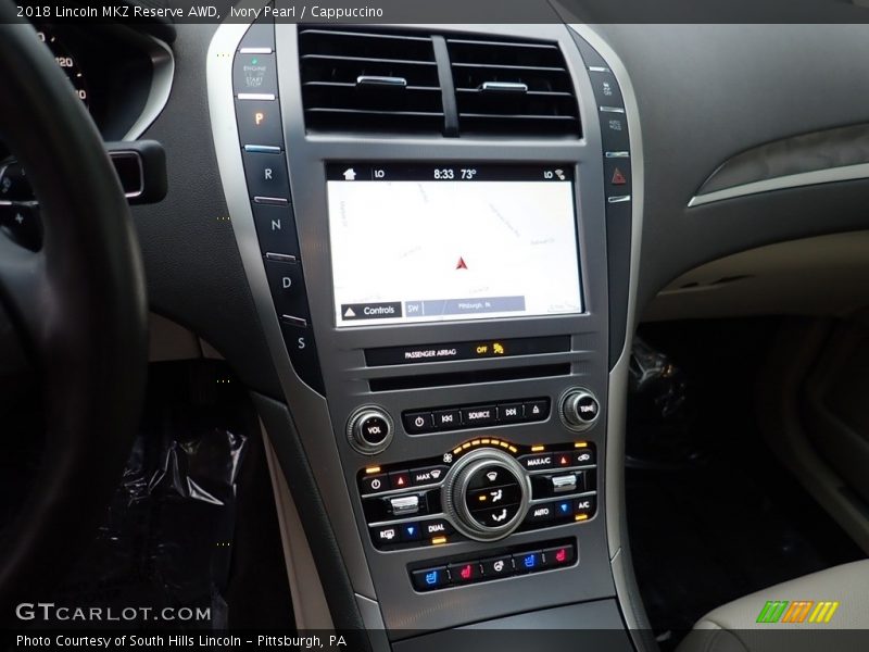 Ivory Pearl / Cappuccino 2018 Lincoln MKZ Reserve AWD
