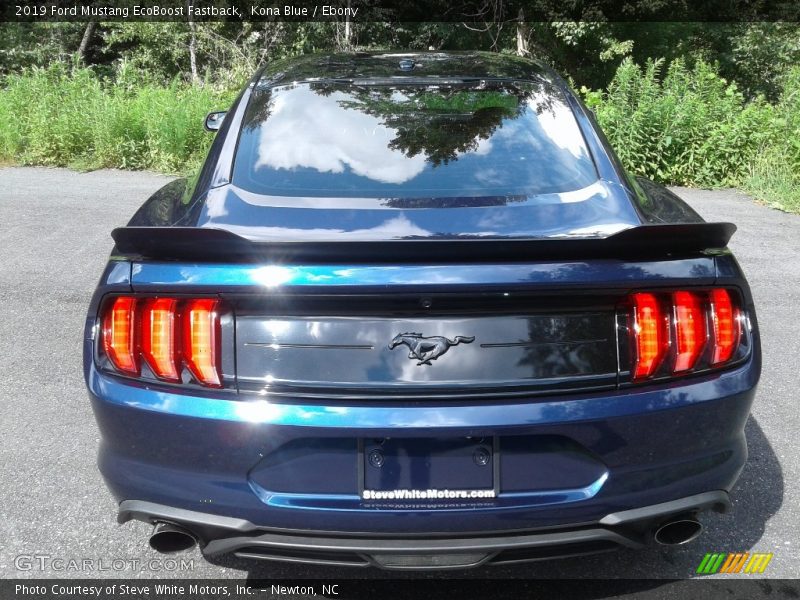 Kona Blue / Ebony 2019 Ford Mustang EcoBoost Fastback