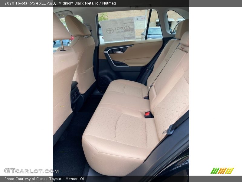 Midnight Black Metallic / Nutmeg 2020 Toyota RAV4 XLE AWD