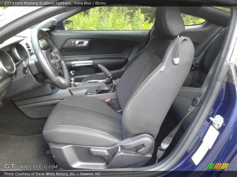 Front Seat of 2019 Mustang EcoBoost Fastback