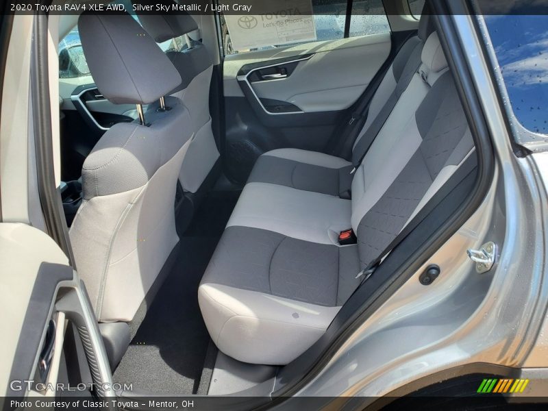 Silver Sky Metallic / Light Gray 2020 Toyota RAV4 XLE AWD