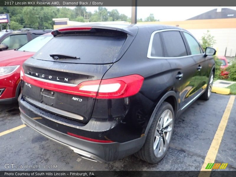 Diamond Black / Ebony 2017 Lincoln MKX Reserve AWD