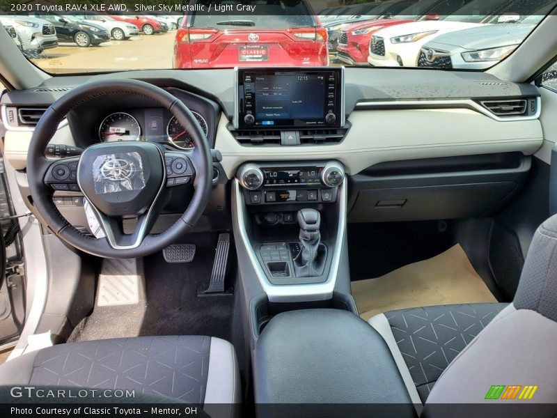 Silver Sky Metallic / Light Gray 2020 Toyota RAV4 XLE AWD