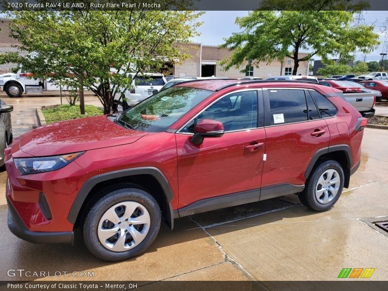 Ruby Flare Pearl / Mocha 2020 Toyota RAV4 LE AWD