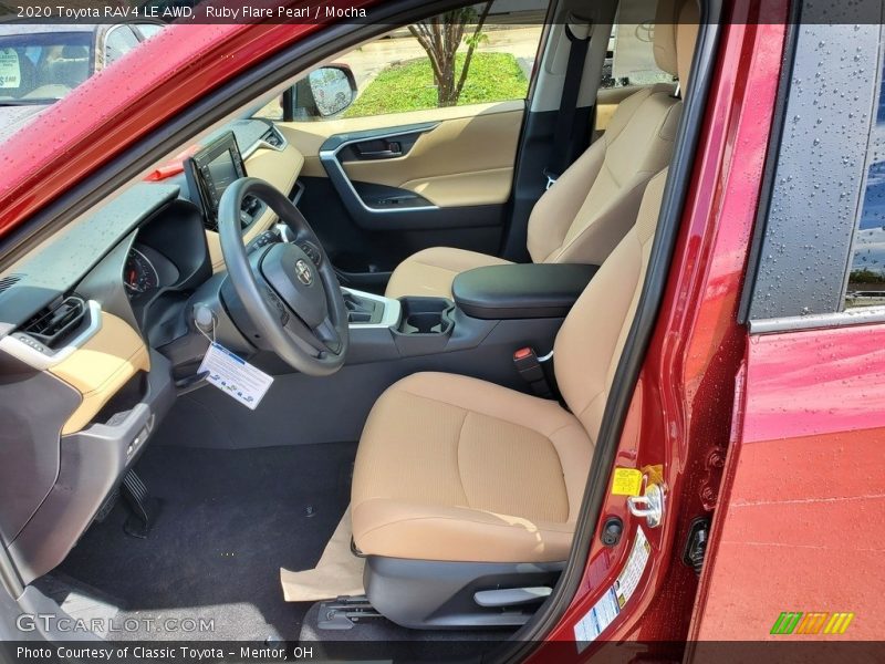 Ruby Flare Pearl / Mocha 2020 Toyota RAV4 LE AWD
