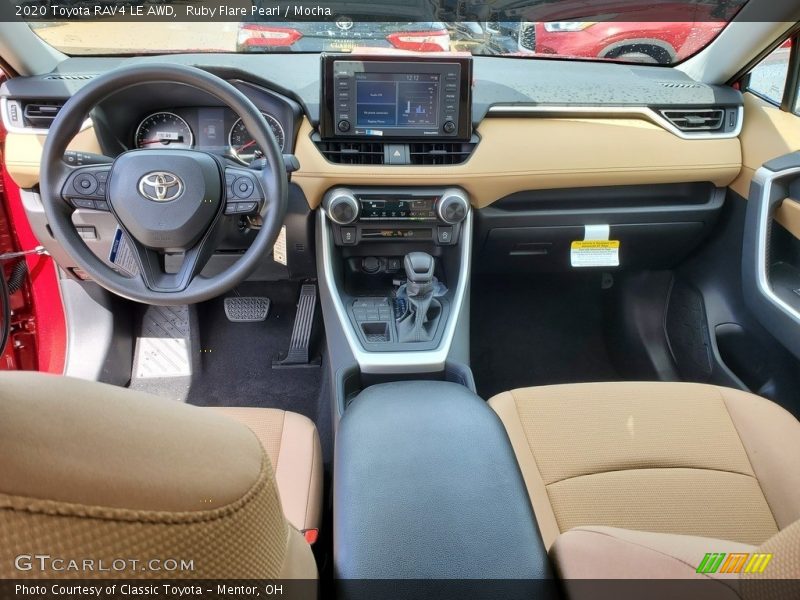 Ruby Flare Pearl / Mocha 2020 Toyota RAV4 LE AWD