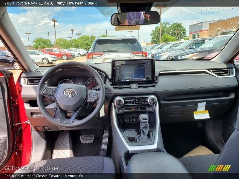 Ruby Flare Pearl / Black 2020 Toyota RAV4 LE AWD