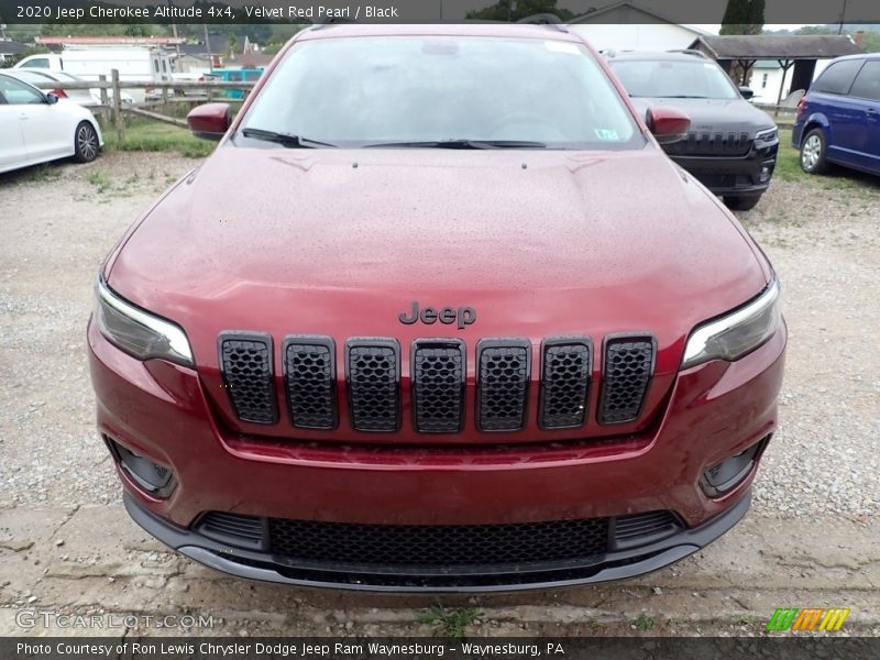 Velvet Red Pearl / Black 2020 Jeep Cherokee Altitude 4x4