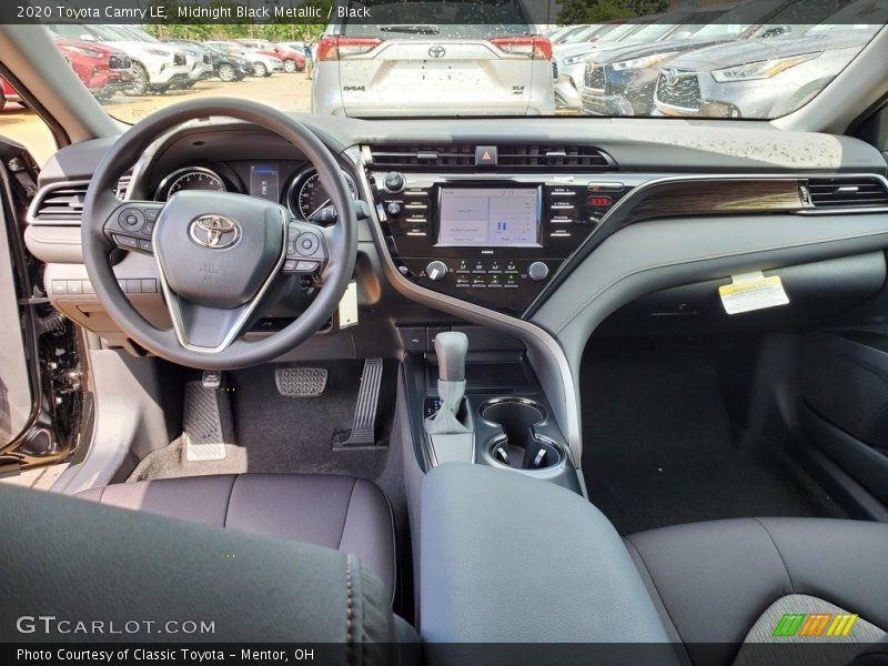 Midnight Black Metallic / Black 2020 Toyota Camry LE