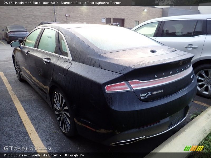 Diamond Black / Thoroughbred Theme 2017 Lincoln MKZ Black Label AWD