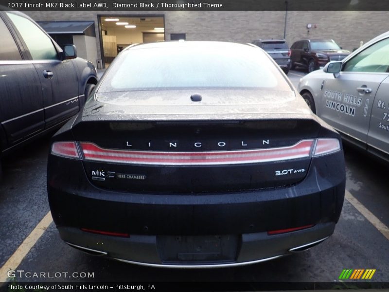 Diamond Black / Thoroughbred Theme 2017 Lincoln MKZ Black Label AWD