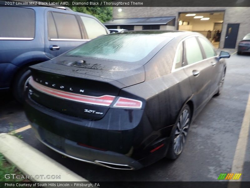 Diamond Black / Thoroughbred Theme 2017 Lincoln MKZ Black Label AWD