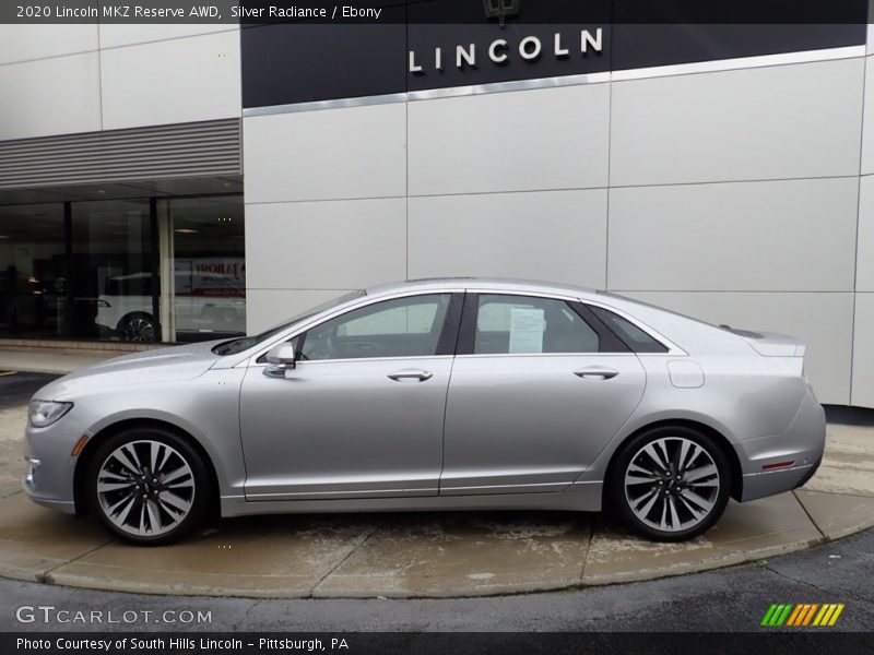 Silver Radiance / Ebony 2020 Lincoln MKZ Reserve AWD