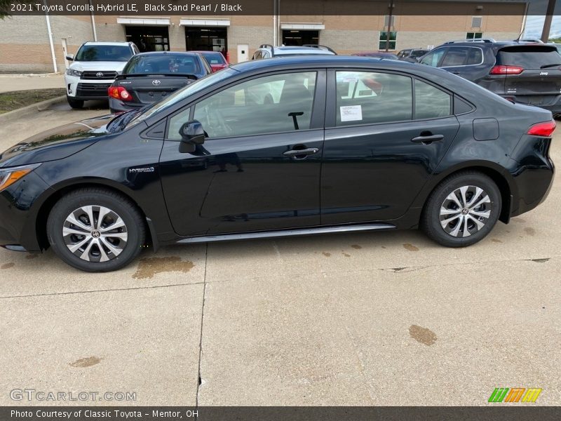 Black Sand Pearl / Black 2021 Toyota Corolla Hybrid LE