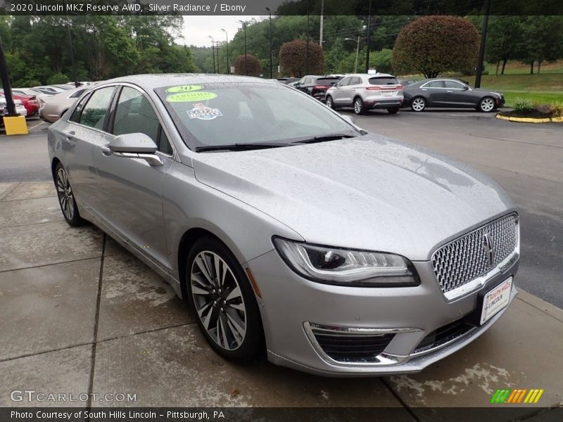 Silver Radiance / Ebony 2020 Lincoln MKZ Reserve AWD