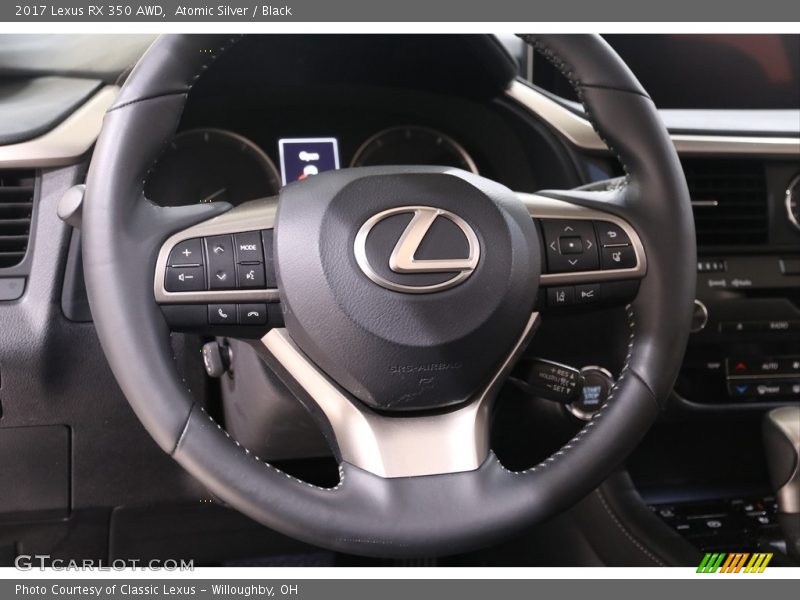 Atomic Silver / Black 2017 Lexus RX 350 AWD