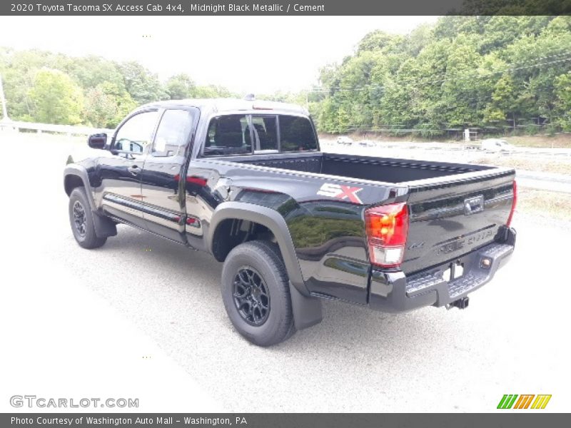 Midnight Black Metallic / Cement 2020 Toyota Tacoma SX Access Cab 4x4