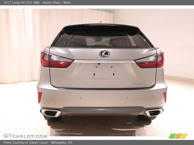 Atomic Silver / Black 2017 Lexus RX 350 AWD